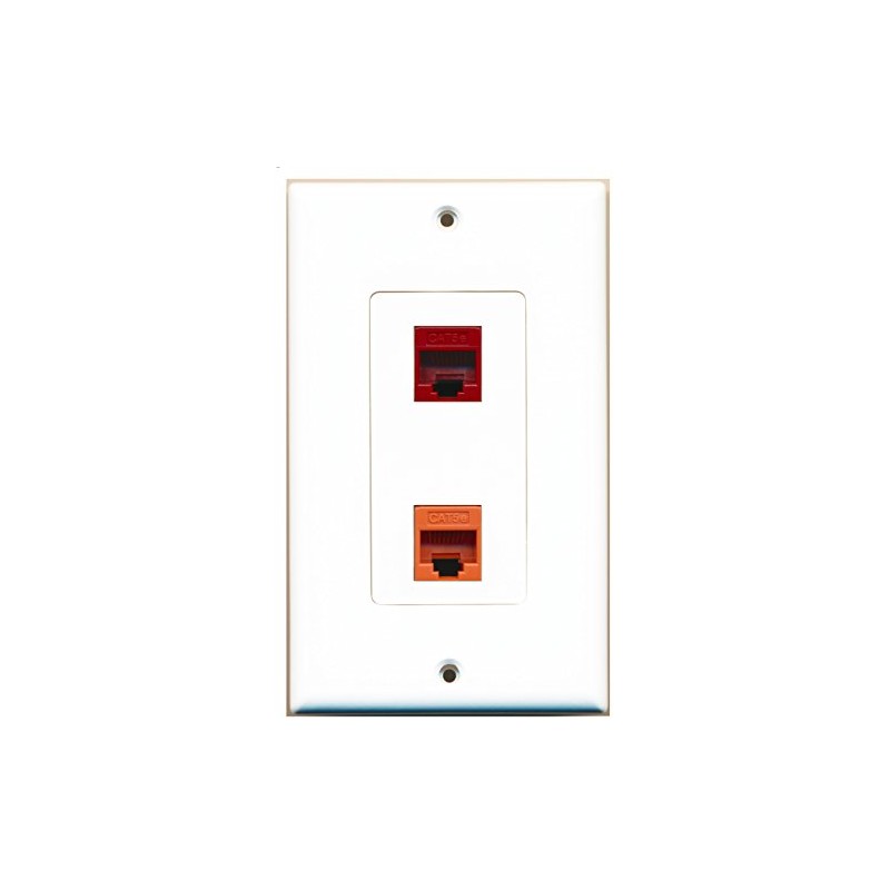 RiteAV 1 Port Cat5e Ethernet Orange 1 Port Cat5e Ethernet