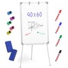 Nicpro Easel Whiteboard with Stand, 36 x 24'' Magnetic Dry