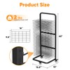 Whoonba Art Drying Rack with 25 Removable Shelves, Mobile Metal