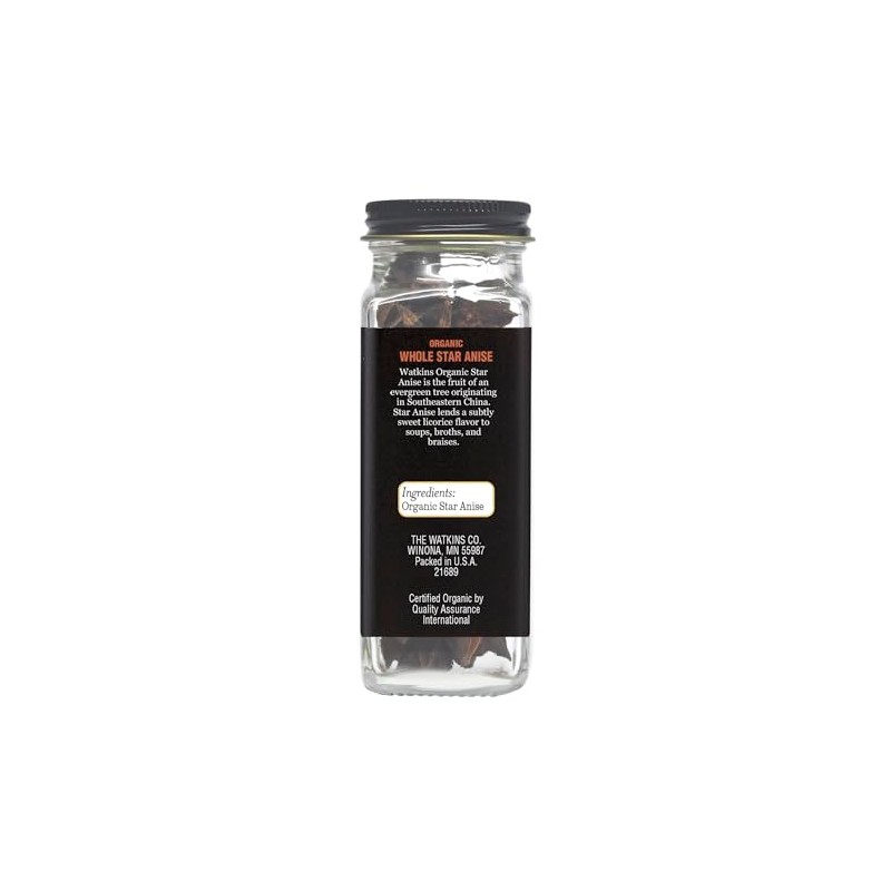 Watkin's Organic Whole Star Anise, 0.7 oz