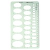 GetCoupon Oval Style Plastic Geometric Drawings Templates Rulers Measuring Ruler
