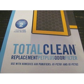 Genuine Homedics Total Clean Replacement PetPlus Odor Filter 2-Pack, AT-PETODRA
