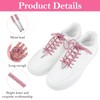2 Pcs Pink Shoe Laces Rhinestone Shoe Laces Glitter Rope
