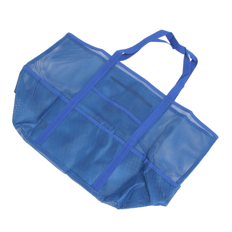 Mesh Beach Bag with 8 Pockets Waterproof Large Capacity Portable