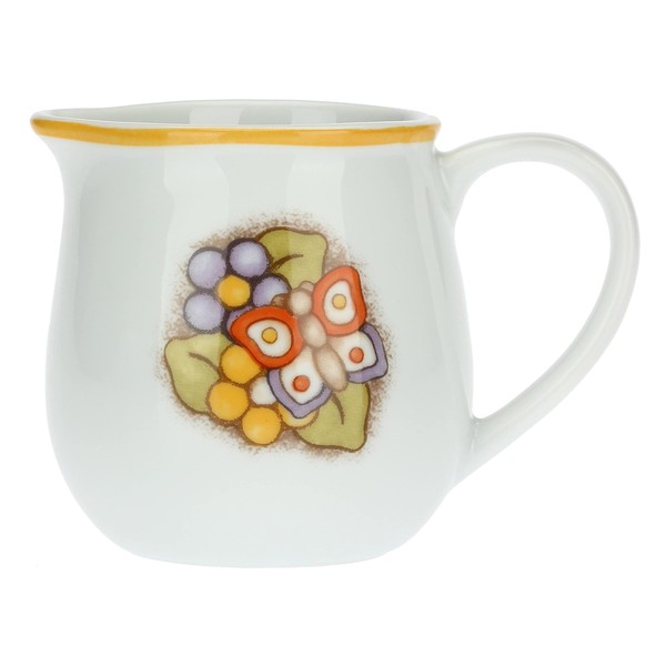 THUN - Milk Jug with Butterfly and Country Flowers
