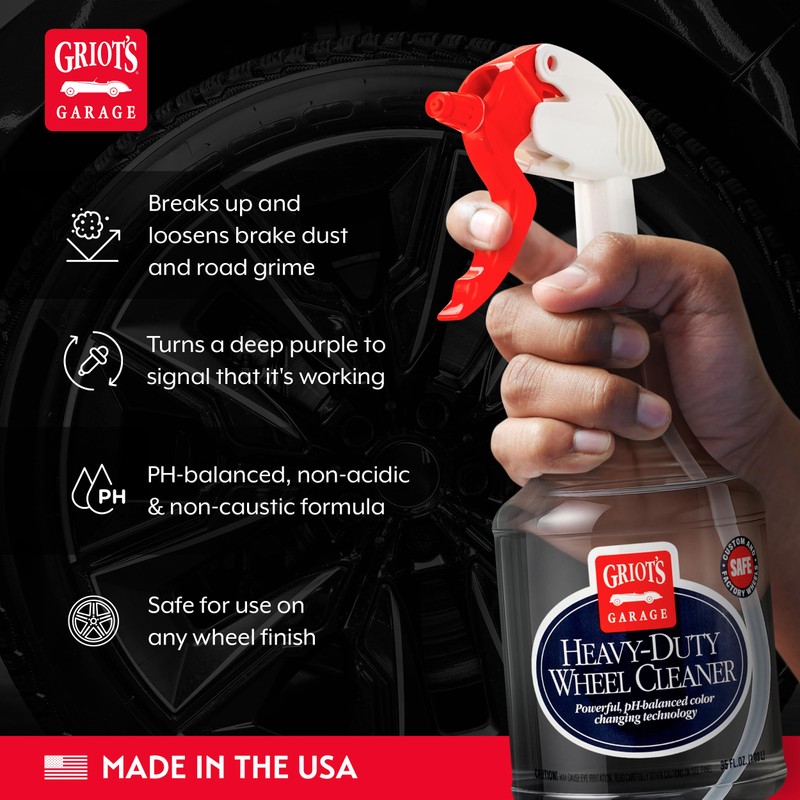 Griot's Garage Heavy-Duty Wheel Cleaner for All Wheel Finishes, Breaks