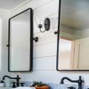 DANSEER Rustic Finish Wall Sconce Vintage Vanity Light with Amber