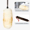 iHUFeather Lambs Wool Extendable Household Cleaning Duster 64" Wall Duster