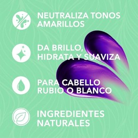 HIDRACOLOR - Matiz, Champú Matizante e Hidratante, Neutraliza Tonos Dorados y Resalta los Cenizos, para Cabellos Rubios y Grises, con Filtros Solares, Fórmula Enriquecida, 500 ml