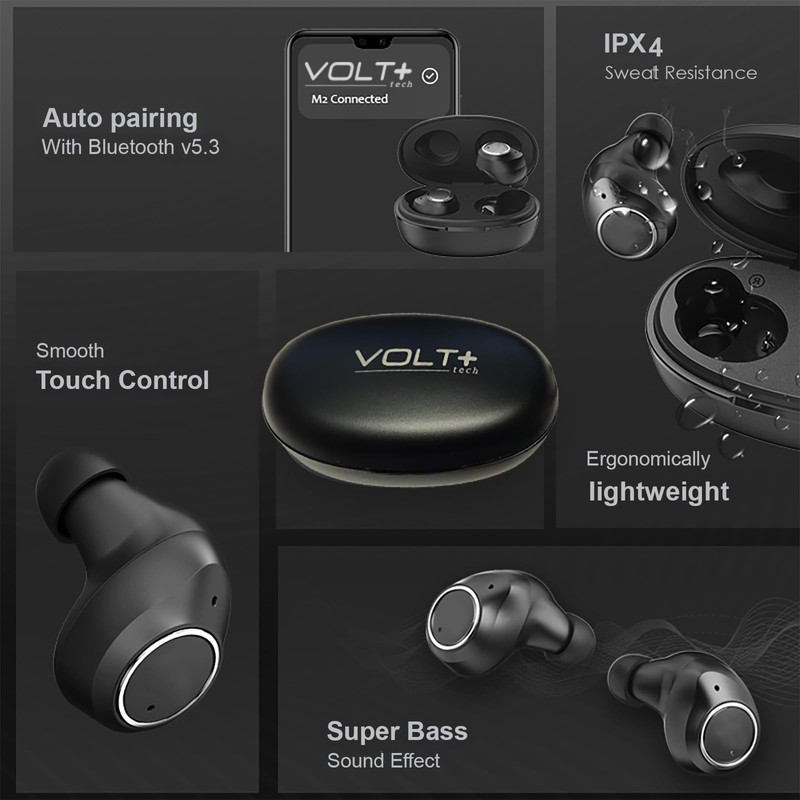 Wireless V5.3 Bluetooth Earbuds Compatible with LG 14Z90Q-K.ADB9U1 with Charging