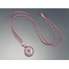 [Stone Street] AAA Natural Stone Rose Quartz Round Pendant Necklace