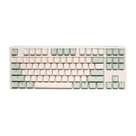Ducky One 3 TKL Matcha 80% Mechanical Keyboard: Quack Mechanics Dampening, Hot-Swappable Cherry MX Blue Switches, High-Density PBT Tripleshot Keycaps, no RGB, US