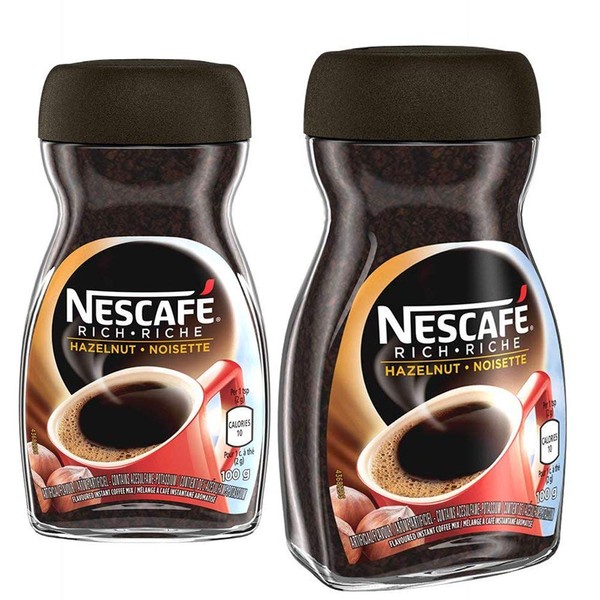 NESCAFÉ Rich Hazelnut, Instant Coffee, 100g Jar | 2- Pack