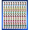Kids Chart Stickers Sheet Vintage
