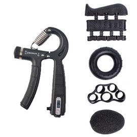 Grip Strengthener Forearm Strengthener Hand Grips Strengthener Kit - 5 Pack Adjustable Resistance - Color: 1 piece