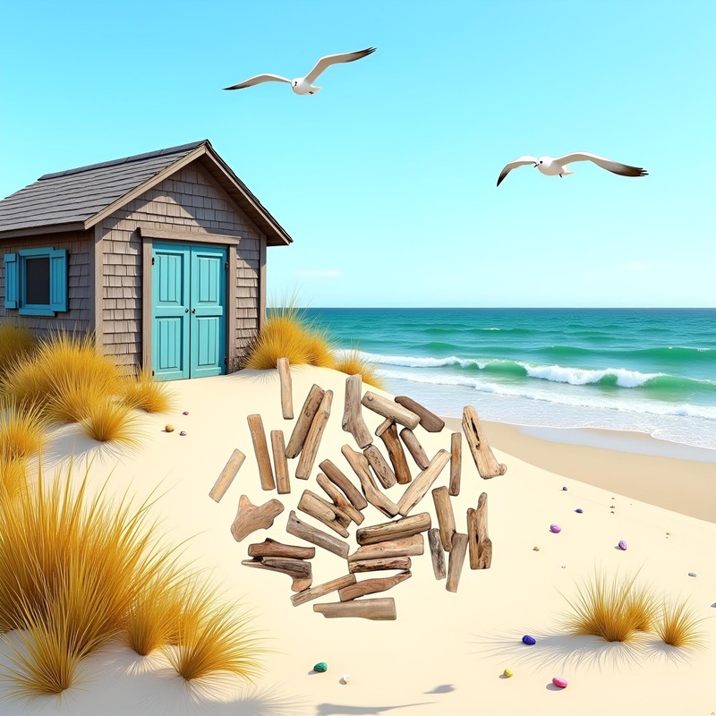20 pezzi di legno naturale Driftwood pezzi ramoscelli decorazione spiaggia
