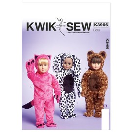 KWIK-SEW PATTERNS K3966 Clothes for 18-Inch Doll Sewing Template, One Size