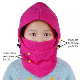 Sasha's Best 2-Pack Pink Balaclava Kids Face Mask for Cold, Sun, & Wind-Resistant Ski Masks