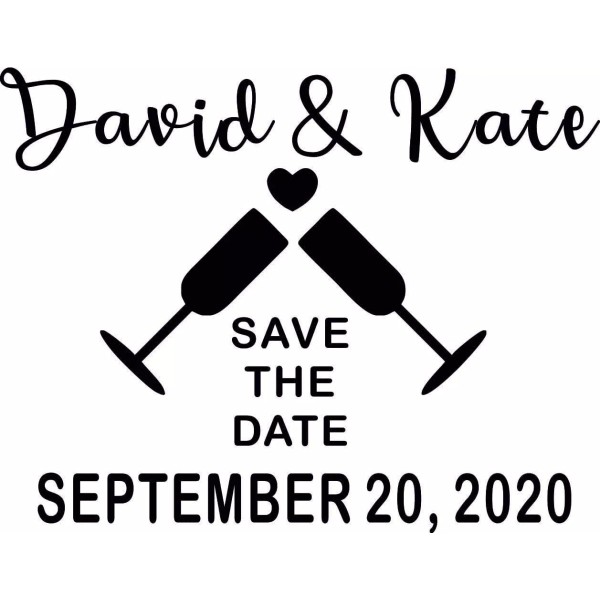Trodat Save The Date Wedding Custom Stamp,Custom Rubber Stamp,Save The