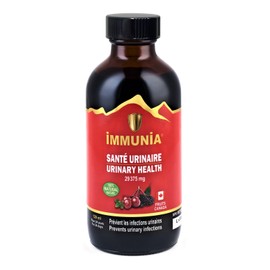 Immunia Immunia Urinary Health. Prevent Urinary Tract Infection (Women & Men). Cranberry & Elderberry Concentrate. Natural Antioxidant. Delicious Taste. 5 ml/day. Made in Canada. (1-pack)