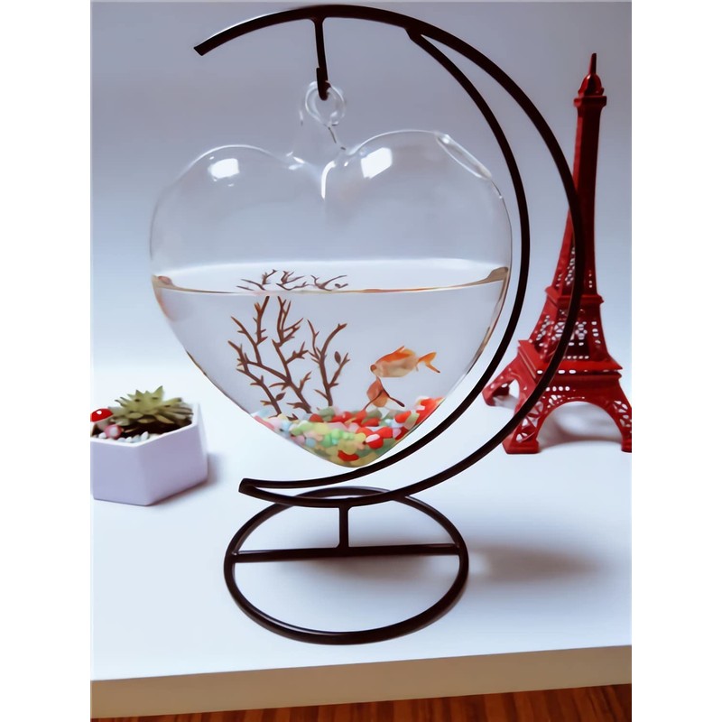 Aebor 8pcs Ornament Display Stand, Moon Shaped Iron Hanging Stand