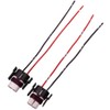 HUIQIAODS H11 H8 Ceramic Wiring Harness Female Adapter Socket Connector