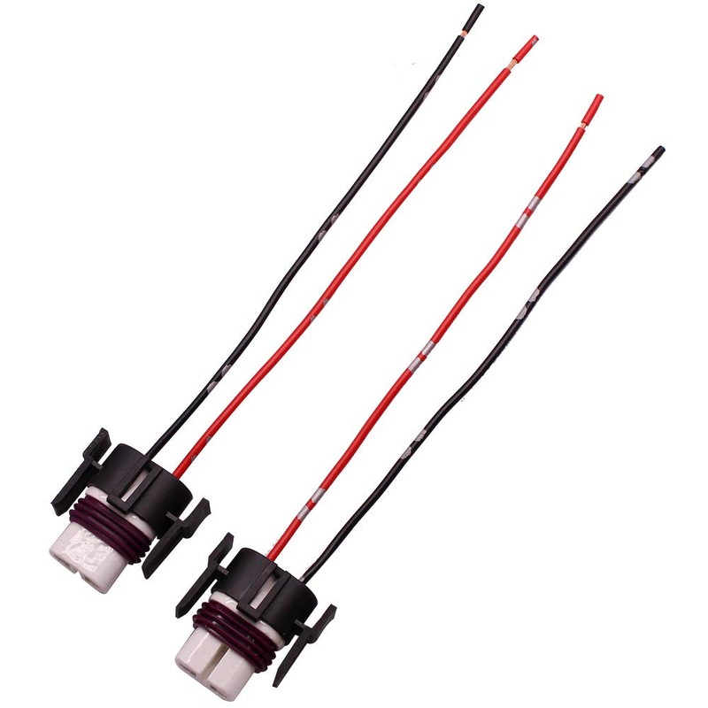 HUIQIAODS H11 H8 Ceramic Wiring Harness Female Adapter Socket Connector