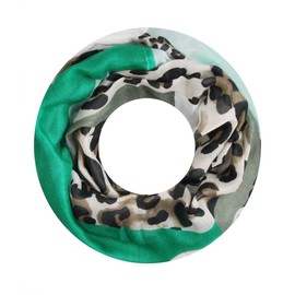 Majea Women's Loop Scarf, Various Colours, Fashionable - Green 14, size: 180 x 90