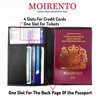 Moirento, UK Passport Cover - British, Union Jack, RFID Blocking,