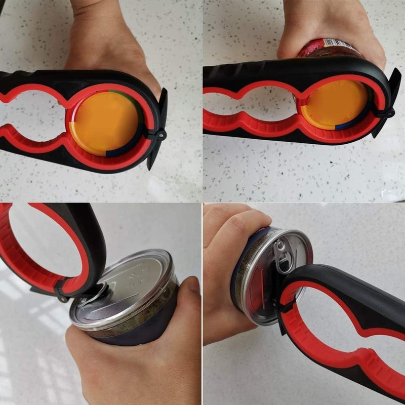Can Opener Jar Opener & Bottle Opener Multifunction Bottle Lid