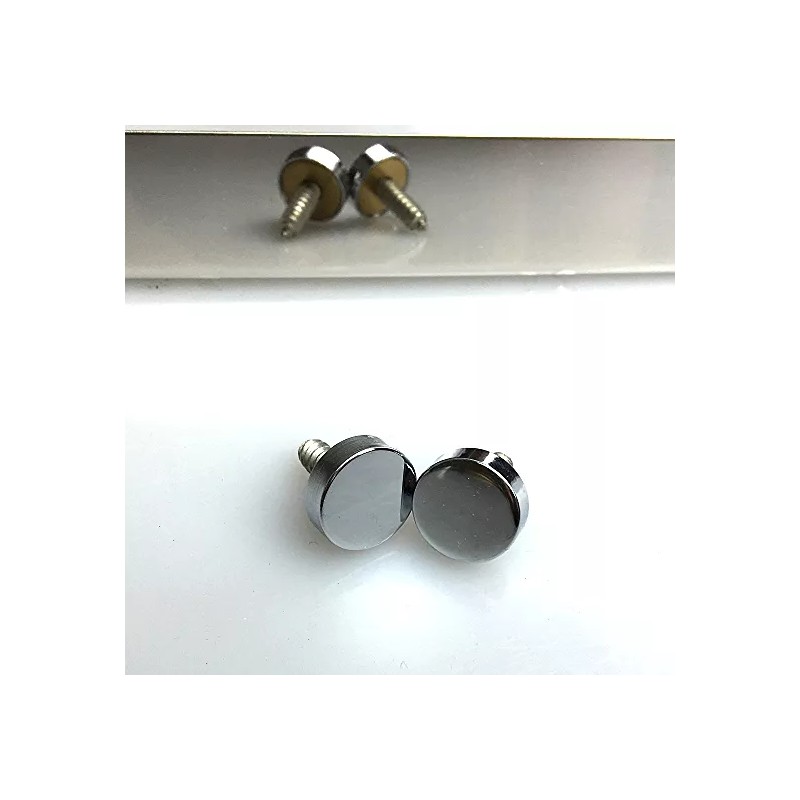 ITEZA LLC Stainless Steel Rust Free Metal Chrome Screw Cap