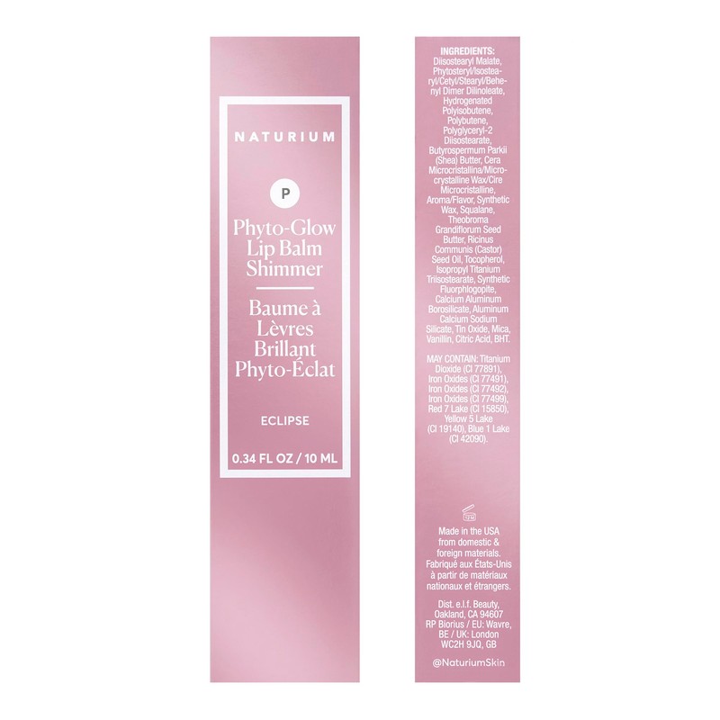 Naturium Phyto-Glow Bálsamo Labial, Tono Eclipse, 10 ml