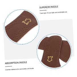 OHPHCALL 2 Pairs Men's Shoe Heel Pads High Arch Support Anti-slip Breathable Shockproof Insoles