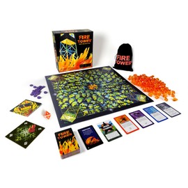 Runaway Parade Games Fire Tower Board Game Deluxe Edition- Fight Fire with Fire in This Fast-paced, Competitive Strategy Game | Easy to Learn | 10+ | 15-30 min