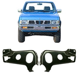 US AUTO PARTS PLUS New Front Bumper Mounting Brackets Right Passenger & Left Driver Side Direct Replacement For Nissan D21 1986-1992 6221231G00 6221331G00 NI1067103 NI1066103