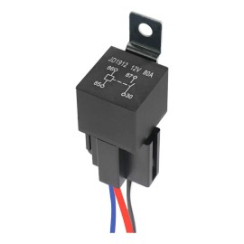 4 Patas Relevador Relay 12v 80a Auto Con Portarelay Soquet