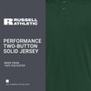Russell Athletic Performance Two-Button Solid Jersey Dark Green M