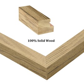 Egofine 8x8 Picture Frame Made of Solid Wood with Plexiglass, Display Pictures 4x4/6x6 with Mat or 8x8 Without Mat for Tabletop and Wall Mounting, Carbonized Brown