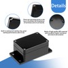Pack of 2 Junction Box, Black, 100 x 68 x