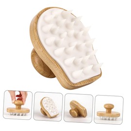 Healeved Cute Scalp Shampoo Brush Scrubber for Deep Cleaning and Hair Growth Soft Bristles for All Hair Types for Shower and Daily Use