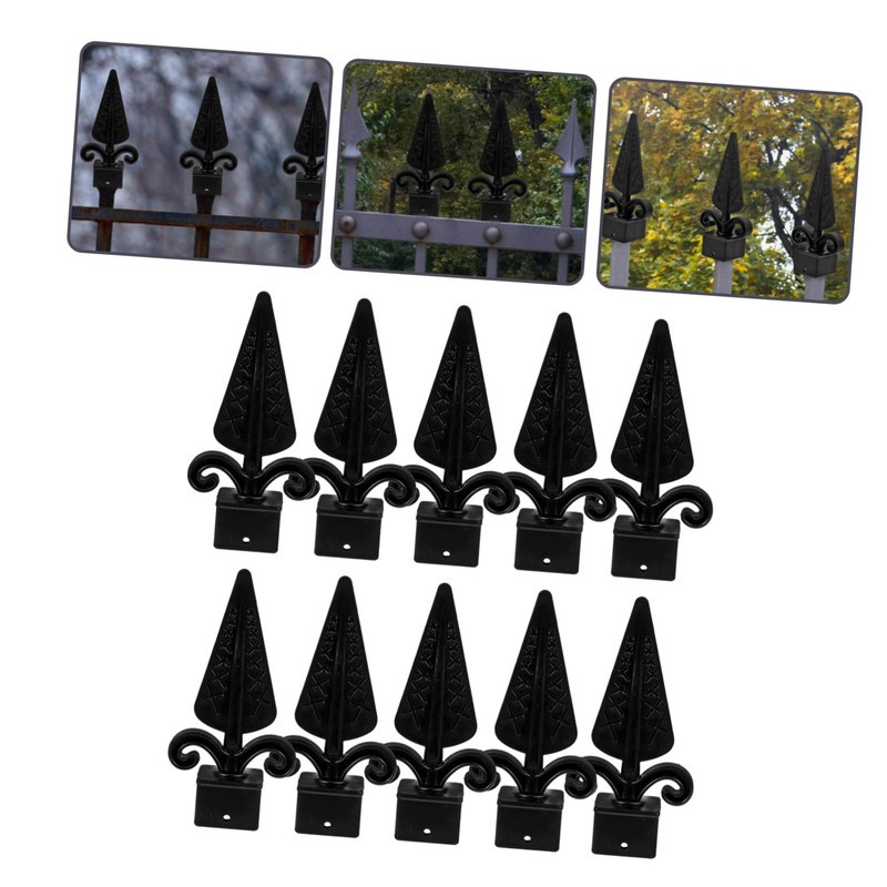 FOYTOKI 10Pcs Fence Post Caps Decorative Covers for Garden Durable