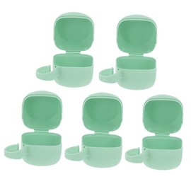 5 Piezas Caja para Chupetes de Estuche para Chupete de Viaje Portachupete de Caja Portátil para Bolso de Pañales y Uso Diario