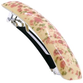 Camila-Paris CP3336 pasador de pelo francés para niñas, rosa/verde, cierre de metal de goma, pinzas para el pelo de agarre fuerte para mujeres, antideslizante, duradero y accesorios para el cabello pa