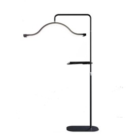 LED Half Moon Floor Lamp, Eyelash Light, Esthetician Light, Permanent Makeup Lamp, Nail Tech Light, Filming and Content Creation with Phone Holder, Curve Lamp