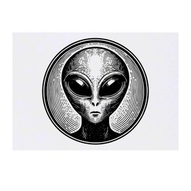 'Alien' Temporary Tattoo - Water Resistant, Skin-Safe, Non-Toxic Transfer (TO00070187)