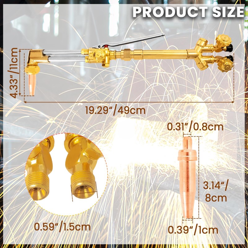 DUPDMKIN Victor Torch Set CA2460 Medium Duty Oxyacetylene Cutting Torch
