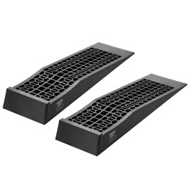 2 PCS 20000 Lbs GVW Capacity 2.56 Lift Height Portable Low Profile Car Service Ramps for Home Garage Maintenance Car RampsNumber of Package: 2 Packs