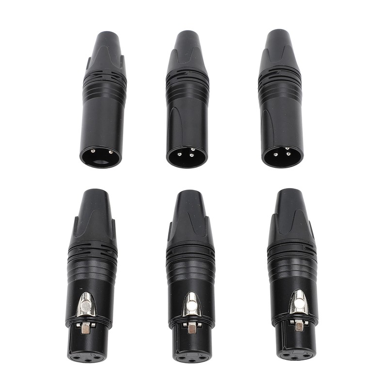 10pcs XLR Connector Professional 5 Male 5 Female High Conductivity