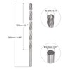 sourcing map Spiral Drill Bit High Speed Steel Extra Long