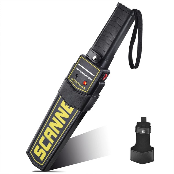 RANSENERS Metal Detector Wand,Security Wand,Portable Adjustable Sound & Vibration Alerts,